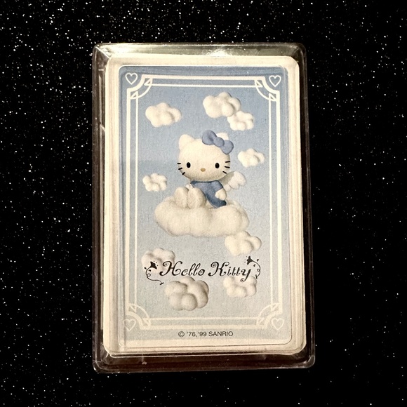 Vintage 1999 Hello Kitty Blue Angel Playing Cards Sanrio 💙 - Picture 1 of 2
